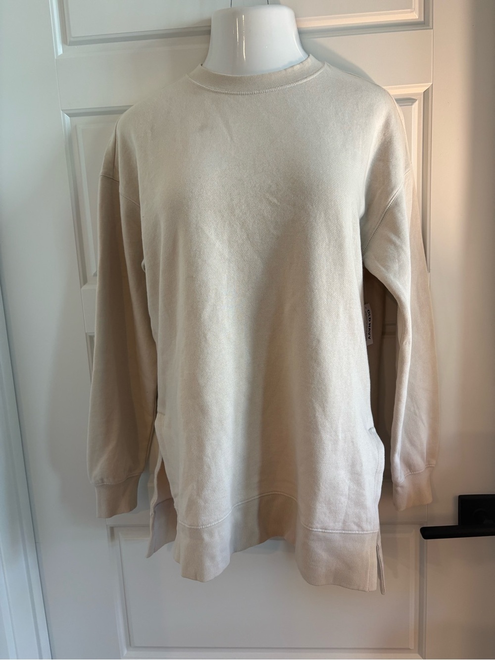 Old Navy Neutral Cream Crewneck Pullover